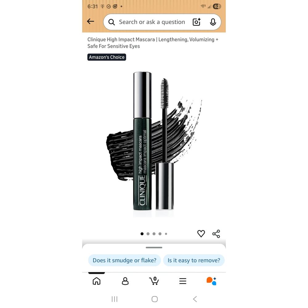 Clinique High Impact Mascara | Lengthening, Volumizing + Safe For Sensitive Eyes